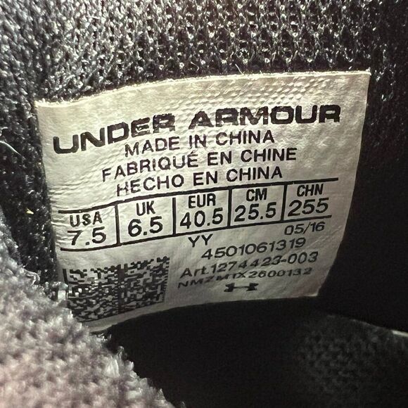 Under Armour Men's Size 7.5 Torch Fade High Top Basketball Shoes - Picture 13 of 13